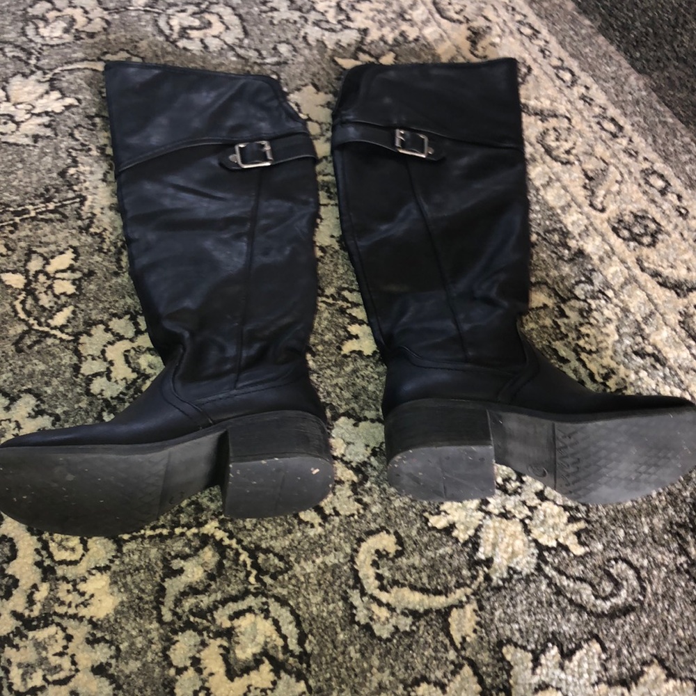 Over the knee black Steve Madden boots